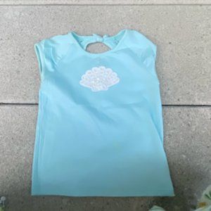 Gymboree Girls Blue Seashell Top